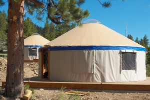 The new yurt village