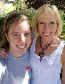 Laurie (right) with her daughter, Brittany