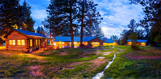 Cabins available at the A/U Ranches when you book your event