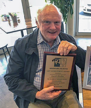 David Fletcher, receiving his Lifetime Achievement Award